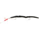 Creme Lures Scoundrel Rigged Worm, 1, 6in, Black-White, 0172-3-1