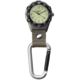 Dakota Watches Aluminum Backpacker Clip Watch, Cream/Khaki, 38676