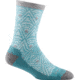Darn Tough Deco Crew Lightweight Sock with Cushion - Womens, Aqua, Medium, 6078-AQUA-M-DARN