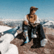 Darn Tough Snowscape OTC Lightweight With Cushion - Womens, Bluebird, Small, 8047-BLUEBIRD-S-DARN