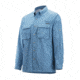 DEMO, ExOfficio Air Strip Check Plaid Long Sleeve Shirt - Mens, Medium, Dk Aegean, 1001-3159-Dk Aegean-M