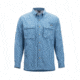 DEMO, ExOfficio Air Strip Check Plaid Long Sleeve Shirt - Mens, Medium, Dk Aegean, 1001-3159-Dk Aegean-M