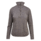 Demo,Woolrich Women's New Heights Half Zip Long Sleeve Shirt, Ash Heather, M, 7111-AHR-DEMO