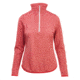 Demo,Woolrich Women's New Heights Half Zip Long Sleeve Shirt, Baked Clay Htr, M, 7111-BAD-DEMO