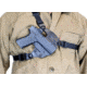 DeSantis Outdraw Chest Rig, Right, Kydex, S&amp;W M&amp;P Compact .22, S&amp;W Per. Cent. M&amp;P 9 Shield E, 209KA1RZ0