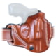 DeSantis Roscoe Cross Draw Leather Belt Holster, S&amp;W J Frame 2in, Right Hand, Plain, Black, 193BA02Z0
