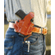 DeSantis Thumb Break Mini Slide Leather OWB Holster, H&amp;K CC9 with or w/o Red Dot, Left Hand, Leather Construction, Matte Finish, Black, 085BB7ZZ0