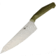 Diafire Emerald Chefs Knife, 7.88 satin finish 8Cr13MoV stainless blade, Green plastic handle, DF9104PZ001