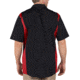 Dickies - Industrial Color Block Short Sleeve Shirt, Black/english Red - LS524BKERXL