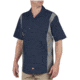 Dickies - Industrial Color Block Short Sleeve Shirt, Dark Navy/smoke - LS524DNSMXL