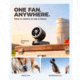 Diveblues N607D JetForce Handheld Fan, Blank, N607DNEW-BK-GY