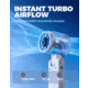 Diveblues N607D JetForce Handheld Fan, White, N607DNEW-WH-GY