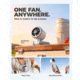 Diveblues N607D JetForce Handheld Fan, White, N607DNEW-WH-GY