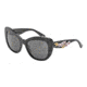 Dolce&amp;Gabbana ALMOND FLOWERS DG4230M Single Vision Prescription Sunglasses DG4230M-501-87-54 - Lens Diameter 54 mm, Frame Color Black