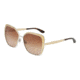 Dolce&amp;Gabbana DG2197 Sunglasses 131313-56 - Silver Frame, Brown Gradient Lenses