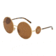 Dolce&amp;Gabbana DG2205 Bifocal Prescription Sunglasses, 59mm, Gold, DG2205-02-73-59-BI