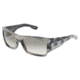 Dolce&amp;Gabbana DG4045 SV Prescription Sunglasses - Striped Gray Crystal Gray Gradient Frame / 58 mm Prescription Lenses, 896-32-5815