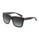 Dolce&amp;Gabbana DG4262 Sunglasses 28578G-54 - Top Black On Leo Frame, Grey Gradient Lenses