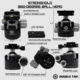 Double Tap Industries Stronghold Aluminum Shooting Tripod w/Ball Head, Black, TRI-A-002BH