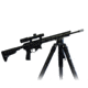 Double Tap Industries Stronghold Aluminum Shooting Tripod w/Leveling Head, Black, TRI-A-002L