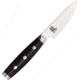Dragon by Apogee Dragon Fire Paring Knife, 3.5in, Satin, CTS-BD1 SS Blade Kitchen Knives, 3.5in Satin Cts-Bd1 SS Blade, SS Bolster, Fda Approved Red Resin And Linen Canvas Micarta Handle, DRGF-PARI-0350