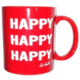 Duck Commander Coffee Mug Happy Happy, Red 506706