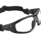 Duck Commander Sunglasses Closed Frame Black Clear Ballistic Lens, Black/Clear 65026