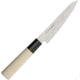 Due Cigni Petty Paring Knife Maple, 9 1/4in Kitchen Knives, 9 1/4in Overall, 5in SS Blade, Natural Maple Handle With Black Composition Trim, HH08/12