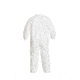 DuPont IC181S Tyvek IsoClean Coverall w/Elastic Wrists and Ankles, White, Large, Case of 25, IC181SWHLG00