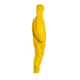 DuPont Tychem 2000 Coveralls w/Hood, Elastic Wrists and Ankles, Bound Seams, Yellow, Extra Large, 12 Pack, QC127BYLXL00