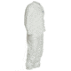 DuPont Tyvek 400 Coverall, Collar, Stormflap, Elastic Wrists/Ankles/ Waist, Serged Seams, White, Medium, Case of 25, TY125SWHMD00