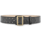 DutyMan 2-1/4inch High-gloss Leather Sam Browne 2-row Stitch Duty Belt With Gold Buckle DTY-1031-42-9002