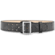 DutyMan 2-1/4inch High-gloss Leather Sam Browne 2-row Stitch Duty Belt With Nickel Buckle DTY-1031-40-9001
