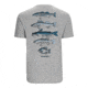 Simms Fishing Products Ms Species T-Shirt 2965E52F, Navy Heather, XL, 14093-414-50