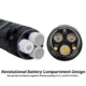 EAGTAC GX25A3 Flashlight, XM-L2 U2 NW LED, 1105lm, Black, GX25A3-XML2-NW