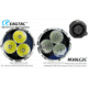EAGTAC M30LC2-C Flashlight Kit, 3 Nichia 219B CRI-92 LED, 1000lm, Black, M30LC2C-3*219B-KIT-NW