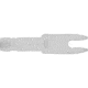 Easton 4mm G Nocks Groove, Smoke, Small, 431467