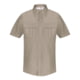 Elbeco DutyMaxx Short Sleeve Poly/Rayon Stretch Shirt - Mens, 17.5 in, Silver Tan, 5582D-17.5