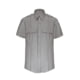 Elbeco TexTrop2 Short Sleeve Polyester Shirt - Mens, 17.5 in, Gray, Z3311N-17.5