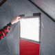 Eskimo 3HD, Pop-Up Portable Shelter, No-Trip Door, Red/Black, 3-Person, 46075
