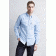 ExOfficio BA Halo Stripe Long Sleeve Men's, Chambray, 2XL 11013019-5664_2XL