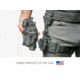 Alien Gear Holsters Rapid Force Expansion Dynamic Drop Leg Holster With Locking Belt Slide w/ Standard Strap w/Standard Buckle w/Clamshell Packaging, Matte Black, RFX-DD-BK-LBS-S-LK-C