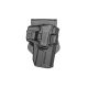 FAB Defense Level 1 Retention OWB Belt/Paddle Holster, S&amp;W M&amp;P 9/.40 Full Frame and Pro Models, Ambidextrous Hand, Black, SC-MP9B