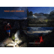 Fenix Lighting HP12R-T Lithium Ion 1300 Lumens Luminus SST25, Luminus SST20 CR480, 2835 LED Headlamp, Red, HP12RTRD
