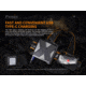 Fenix Lighting HP16R 1250 Lumens Luminus SST40 LED, Cree XP-G3 S4 LED, 2835 LED Headlamp, Gray, HP16RXBK