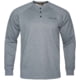 First Lite ThermaGrid Merino Henley - Men's, Heather Grey, 3XL, 180222