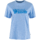 Fjallraven Lush Logo T-Shirt - Womens, Ultramarine, 2XS, F14600165-537-XXS