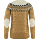 Fjallraven Ovik Rib Sweater - Womens, Buckwheat Brown-Chalk White, Medium, F89941-232-113FR-M