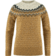 Fjallraven Ovik Rib Sweater - Womens, Buckwheat Brown-Chalk White, Medium, F89941-232-113FR-M