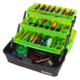 Flambeau 3 Tray Classic Tackle Box, Frost Green/Black, 6383FG